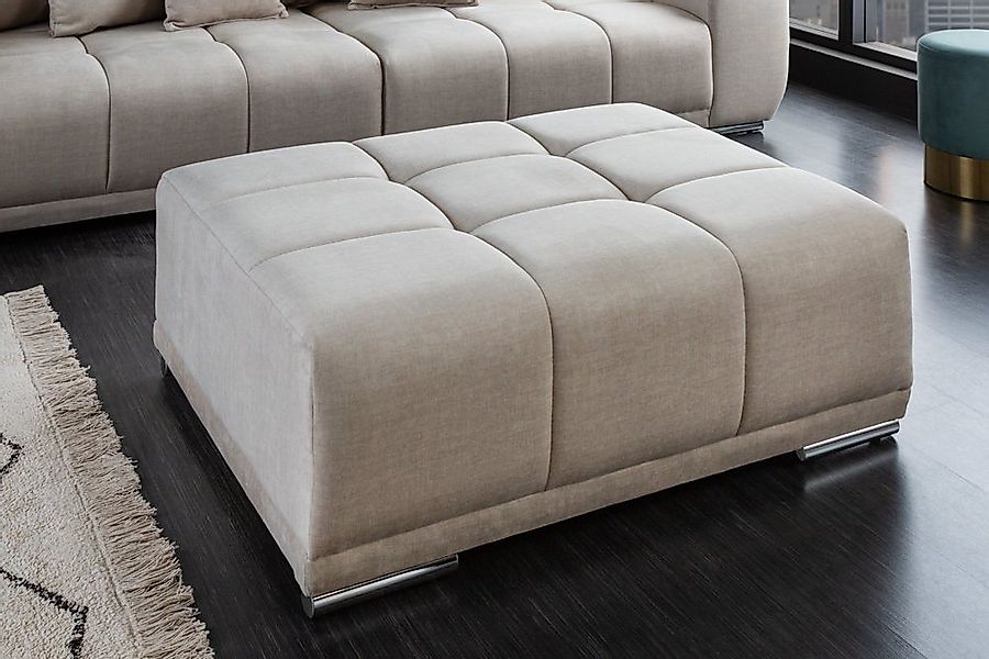 riess-ambiente Fußhocker ELEGANCIA 112cm champagner beige (Einzelartikel, 1 günstig online kaufen