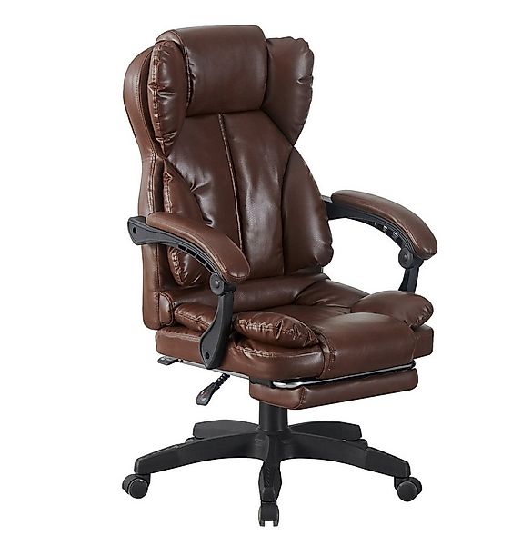 TRISENS Chefsessel Rafael Bürostuhl Home Office Chair Lederoptik-Design Fuß günstig online kaufen