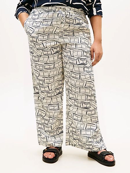 Tommy Hilfiger Curve Stoffhose "CRV ESS LINEN PULL ON PANTS" in großen Größ günstig online kaufen