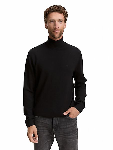 TOM TAILOR Rollkragenpullover im Strick-Design günstig online kaufen