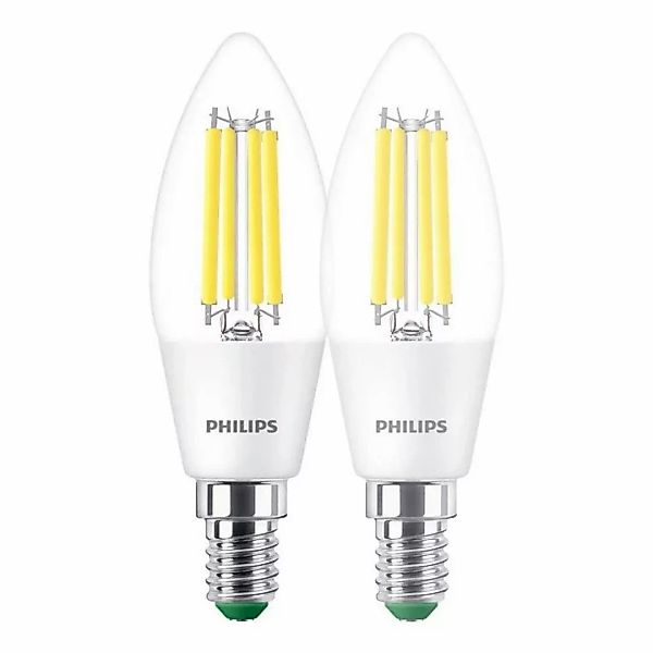 Philips LED Lampe E14 - Kerze B35 2,3W 485lm 4000K ersetzt 40W Doppelpack günstig online kaufen