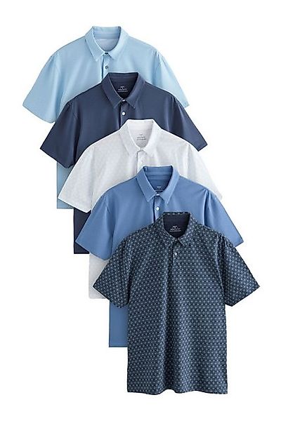 Next Poloshirt Regular Fit Kurzarm-Poloshirts, Jersey, 5er-Pack (5-tlg) günstig online kaufen
