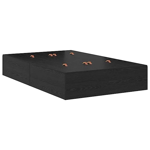 vidaXL Stauraumbett Schwarz Eichen-Optik 120 x 200 cm 3335366 günstig online kaufen
