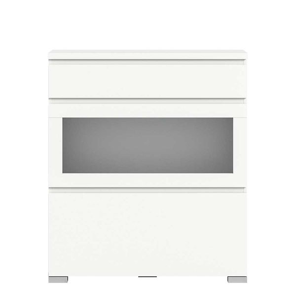 Garderobenschuhschrank weiss mit einer Schublade zwei Klappen günstig online kaufen