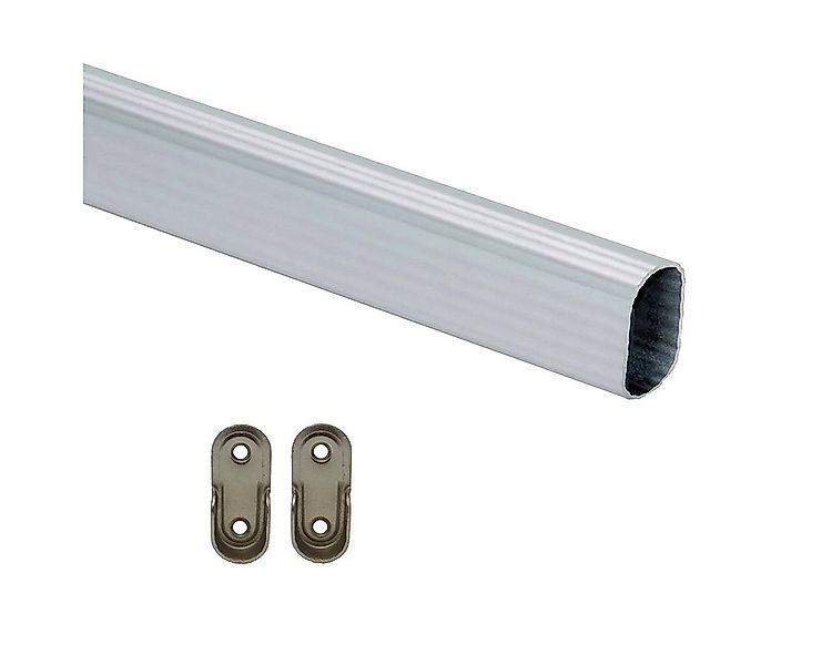 HOOZ Kleiderstange Kleiderstange Silber mit Halterung - 50 cm (1 St., 50 cm günstig online kaufen