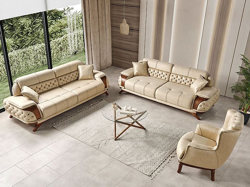 JVmoebel Polstergarnitur Stilvolles Modernes Sofa Set günstig online kaufen