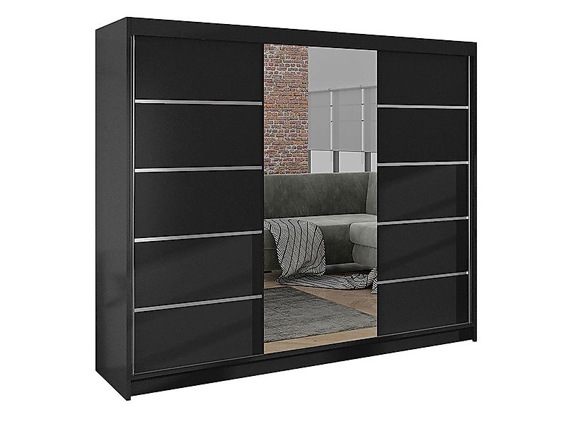 MIRJAN24 Kleiderschrank Derby VI mit Spiegel, Kleiderstange und Fächer, Sch günstig online kaufen