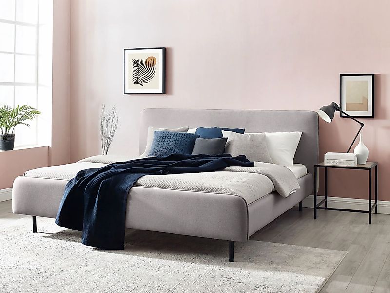 Home affaire Polsterbett "Edvard" mit gepolstertem Kopf- & Fußteil günstig online kaufen