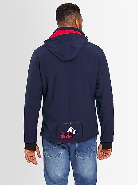 Arctic Seven Softshelljacke "ASColori", Outdoorjacke mit abnehmbarer Kapuze günstig online kaufen