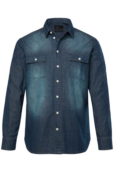 JP1880 Businesshemd JP1880 Jeanshemd Langarm Kentkragen günstig online kaufen