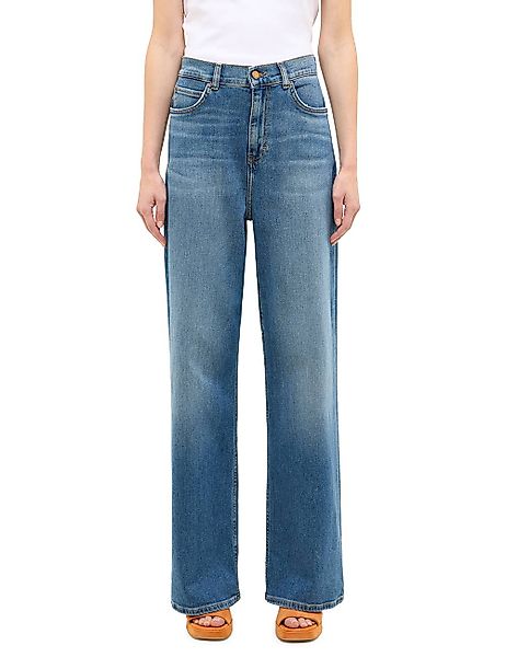 Mustang Jeans Luise Wide medium blue wash extra lang günstig online kaufen