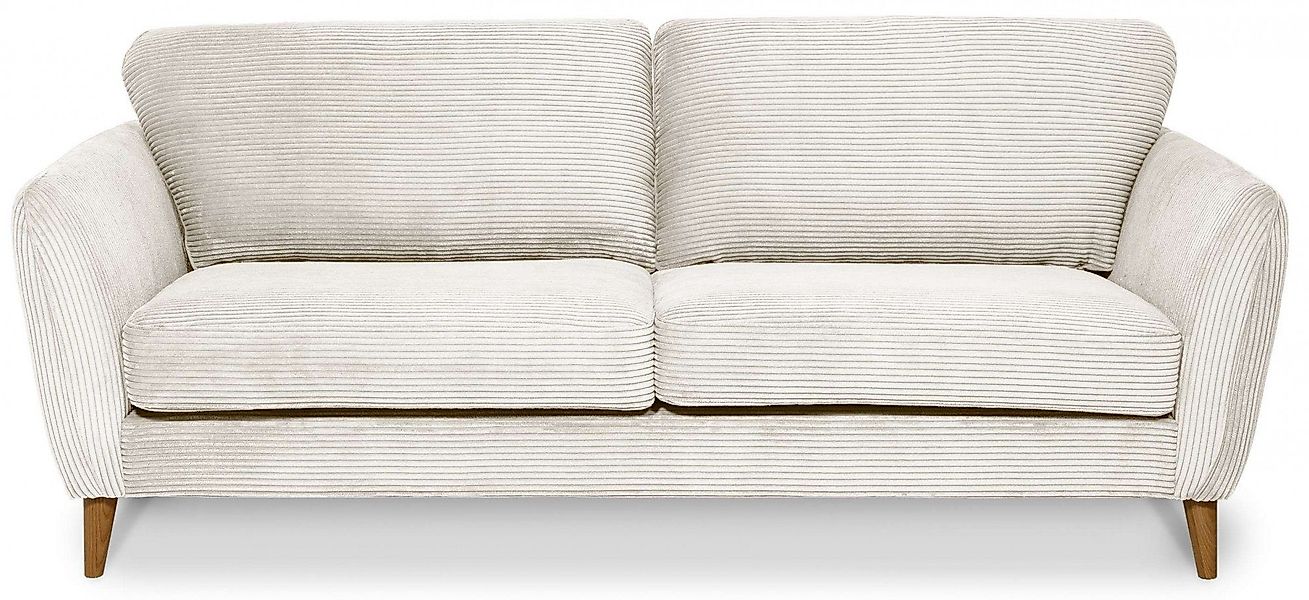 Home affaire 3-Sitzer "MARSEILLE 3er Sofa 206 cm, Cord, Flachgewebe, Strukt günstig online kaufen