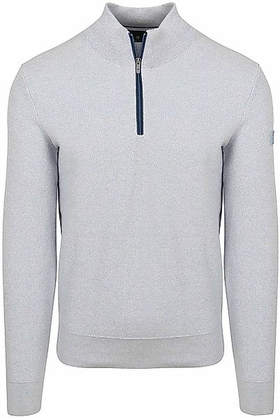 State Of Art Half Zip Pullover Melange Hellblau - Größe XXL günstig online kaufen