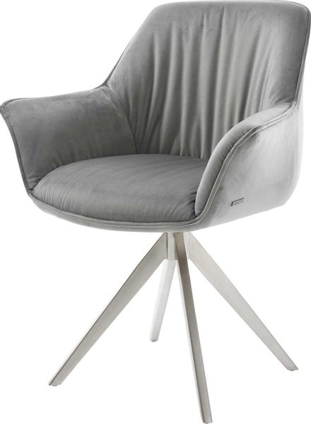 DELIFE Polsterstuhl Keila-Flex, mit Armlehnen Kreuzgestell günstig online kaufen