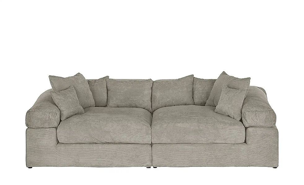 smart Big Sofa im modernem Cord Lianea ¦ beige ¦ Maße (cm): B: 260 H: 86 T: günstig online kaufen