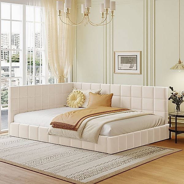 REDOM Polsterbett Schlafsofa Multifunktionsbett, Funktionsbett Stauraumbett günstig online kaufen