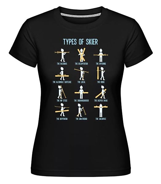 Types Of Skier · Shirtinator Frauen T-Shirt günstig online kaufen