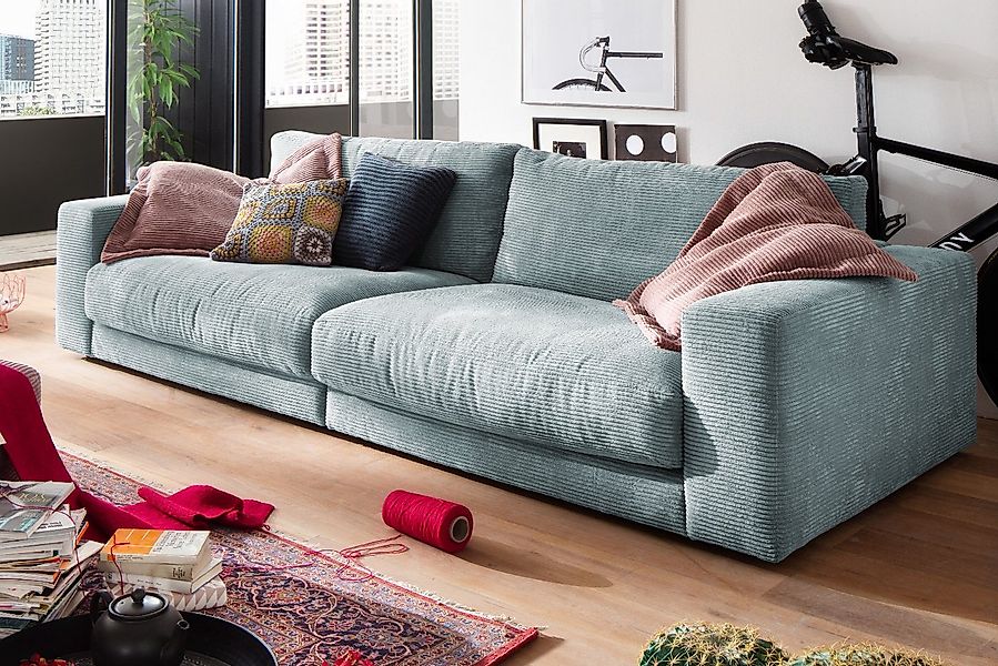 KAWOLA Sofa MADELINE, Couch 2-Sitzer oder 3-Sitzer Cord verschiedene Farben günstig online kaufen