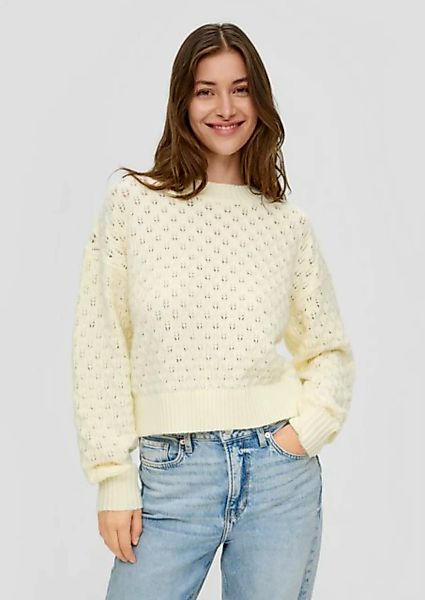 QS Strickpullover Pullover mit Strickmuster günstig online kaufen