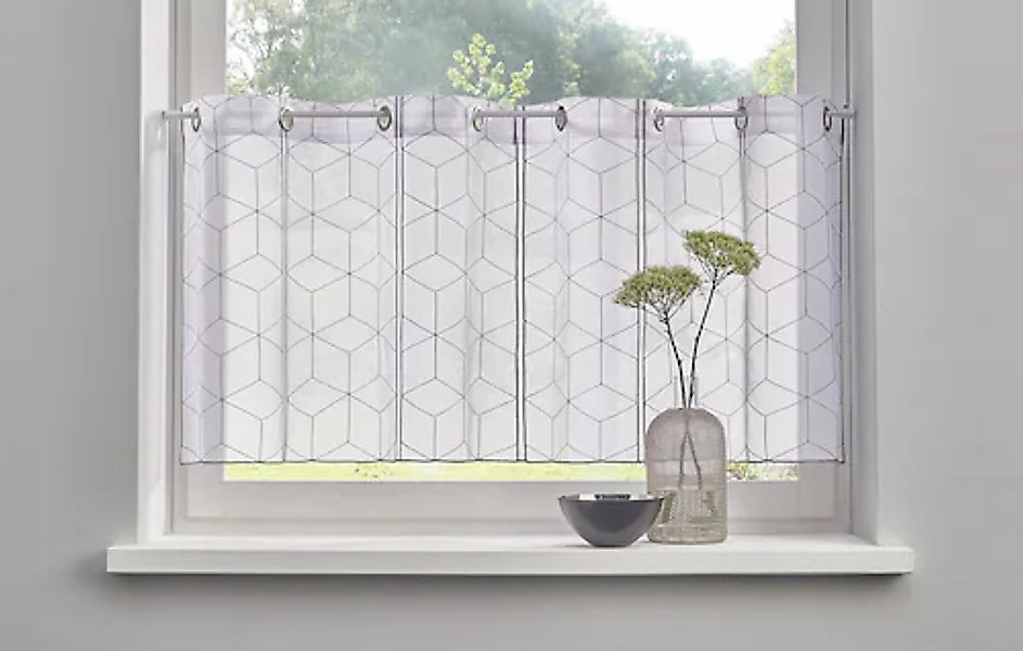 my home Scheibengardine »JULIA«, (1 St.), mit Stickerei günstig online kaufen