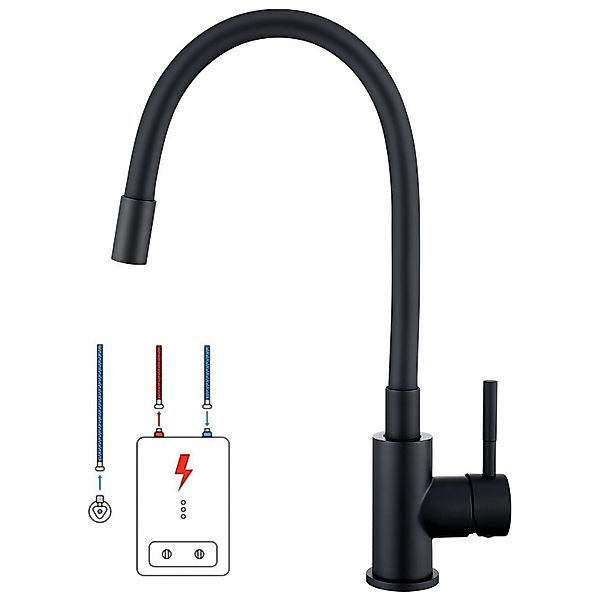 Auralum Max Küchenarmatur Niederdruck Flexible Spültischarmatur günstig online kaufen