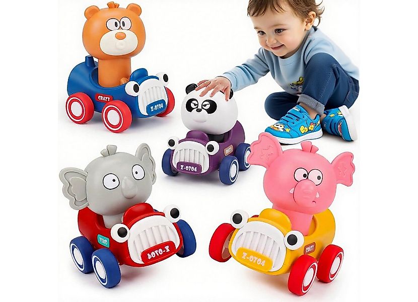 CLTYQ Spielzeug-Auto Press to Go Auto Spielzeug für Kleinkinder, Tier Renna günstig online kaufen