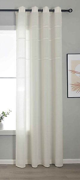 Gardinenbox Gardine, Ösen (1 St), halbtransparent, günstig online kaufen