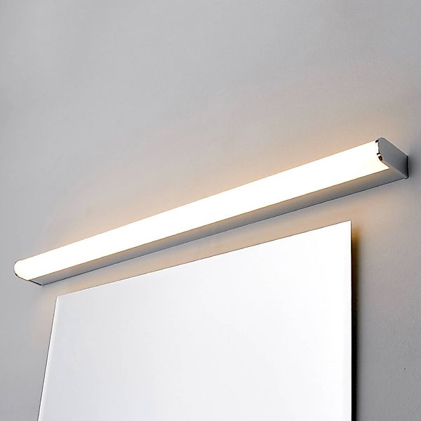 Lindby LED-Wandlampe Philippa, abgerundet, 88cm, chrom, IP44 günstig online kaufen