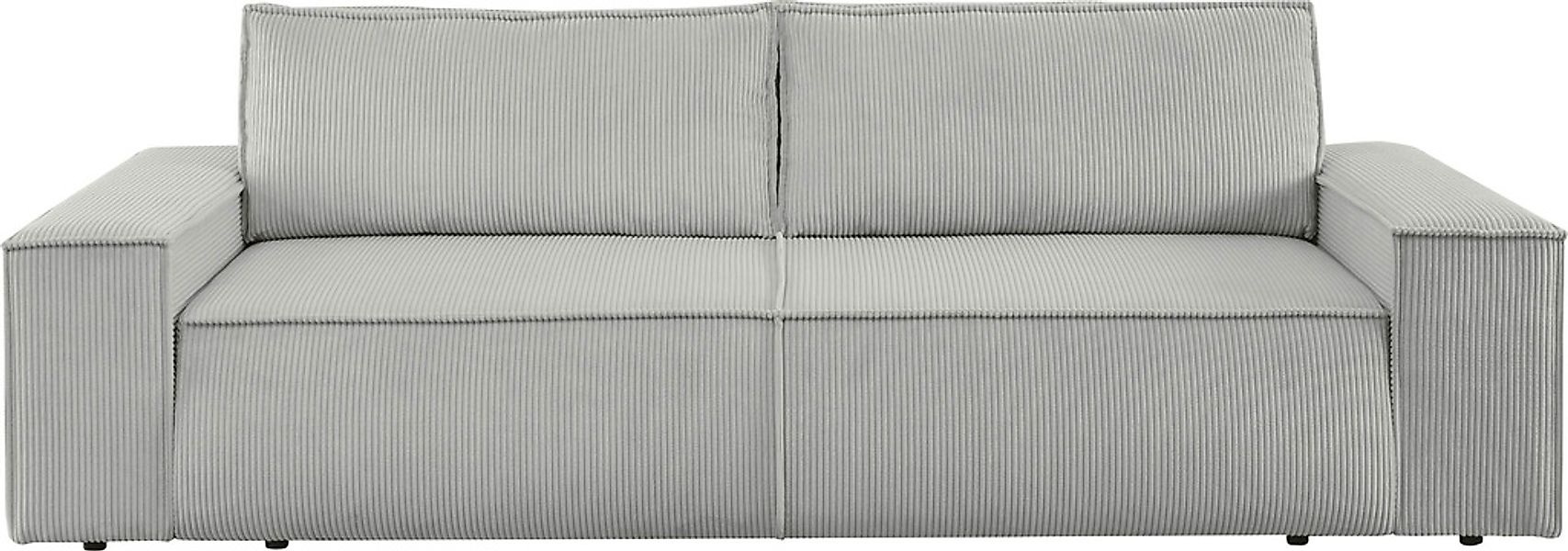 Home affaire 3-Sitzer »SHERWOOD Schlafsofa (257cm) Cord, Samtvelours, Vinta günstig online kaufen