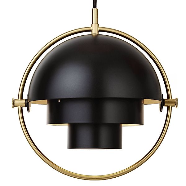 GUBI Hängeleuchte Multi-Lite, Ø 27 cm, messing/schwarz günstig online kaufen