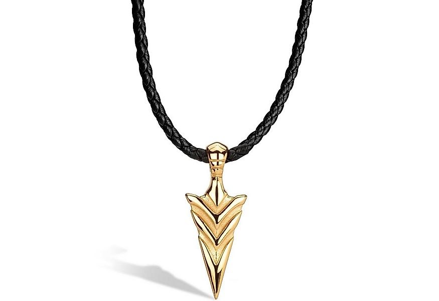 SERASAR Lederband Leder Halskette mit Edelstahl Anhänger "Arrow" (1-tlg), a günstig online kaufen