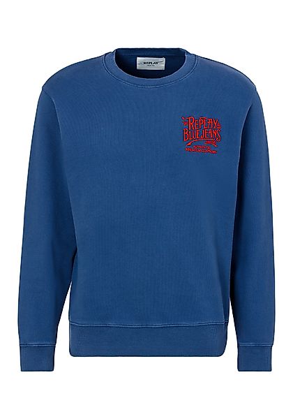 Replay Sweatshirt mit Stickerei auf der günstig online kaufen
