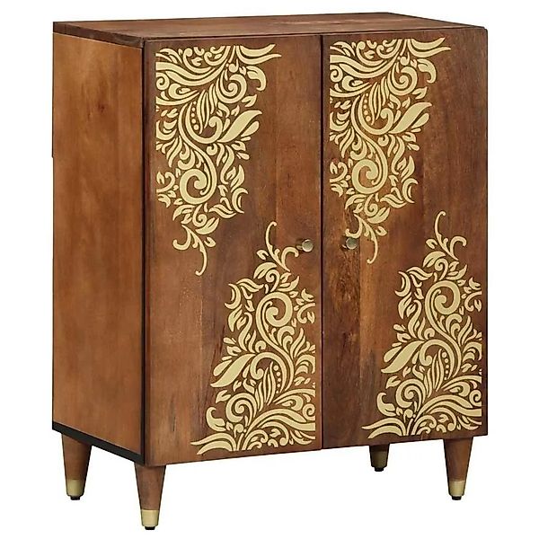 vidaXL Sideboard Braun 60 x 33 x 75 cm Massivholz Mango 4018738 günstig online kaufen
