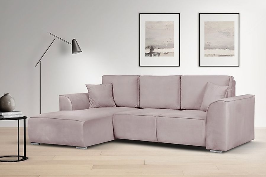 OTTO home Ecksofa »BEATRICE optionale Schlafsofa mit Bettkasten, B/T/H: 265 günstig online kaufen
