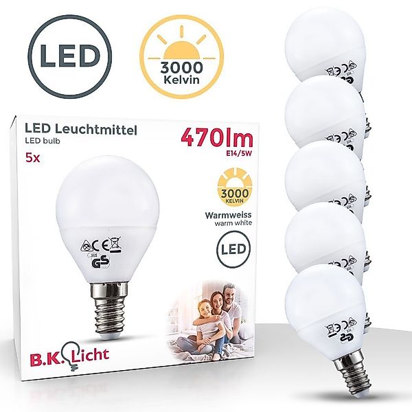 B.K.Licht LED-Leuchtmittel 50-LMF-007-05, E14, 2700K - günstig online kaufen