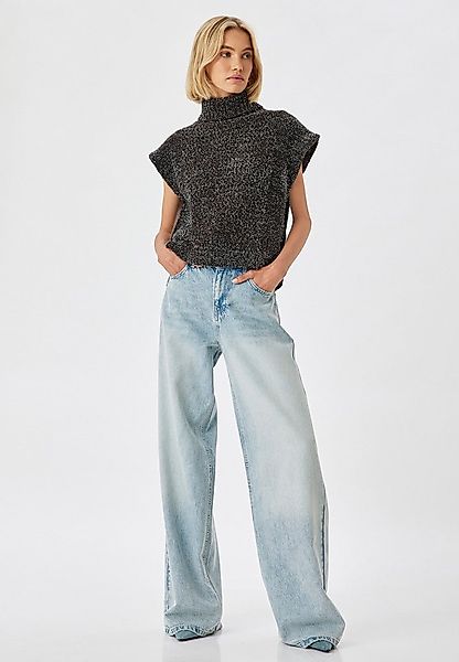 Koton Kurzarmpullover Rollkragen Mit Schimmer günstig online kaufen