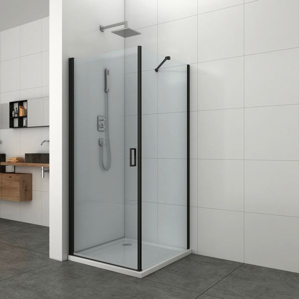 welltime Eckdusche Florenz Black, BxT: 90x90 günstig online kaufen