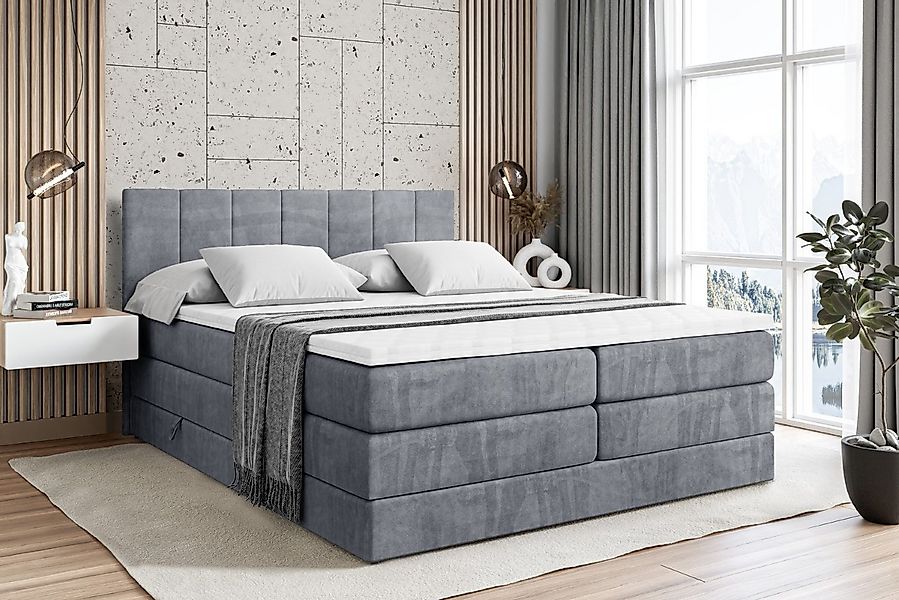 ALTDECOR Boxspringbett MOETI KING (Multipocket-Matratze H4, H3 Matratze Bon günstig online kaufen