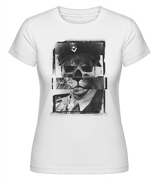 Löwe Mensch Schiebebild · Shirtinator Frauen T-Shirt günstig online kaufen
