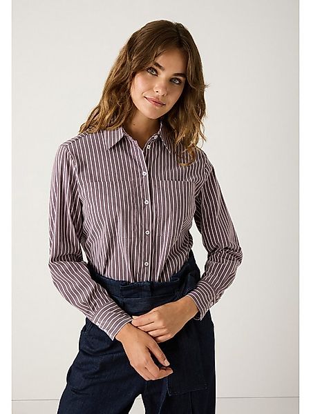 MORE&MORE Langarmbluse lange Hemdbluse, Baumwollmix günstig online kaufen