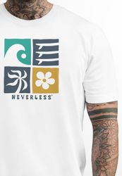 Neverless Print-Shirt Herren T-Shirt Surfing Icons günstig online kaufen