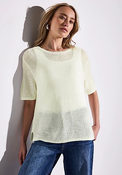 STREET ONE Strickpullover mit seitlichen Schlitzen günstig online kaufen