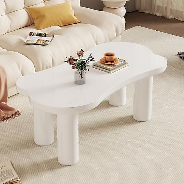 Couchtisch, moderner Kreativer Design unregelmäßige Knochenform MDF Tischpl günstig online kaufen