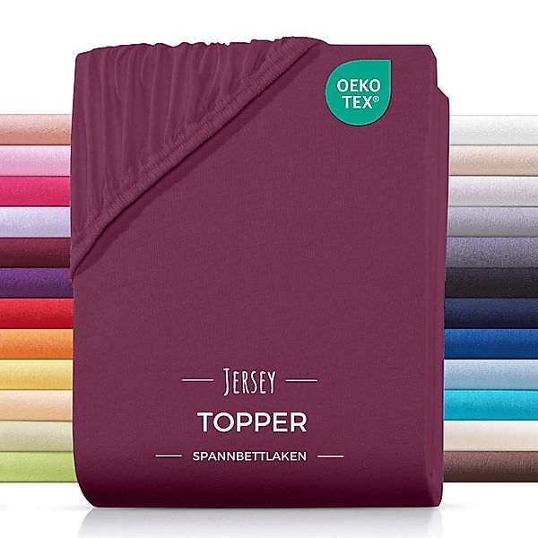 Carpe Sonno Spannbettlaken Topper Spannbetttuch Jersey 140x200 160x200 180x günstig online kaufen