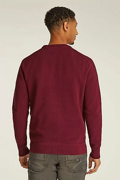 Tommy Hilfiger Structure Pullover Bordeaux Rot - Größe XXL günstig online kaufen