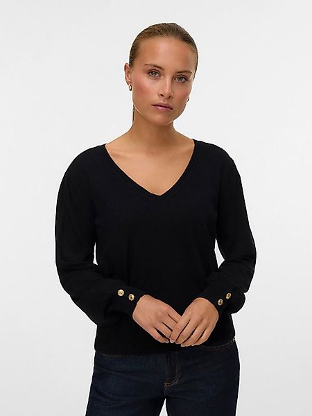 Vero Moda V-Ausschnitt-Pullover VMHOLLYKARIS LS V-NECK PULLOVER GA BOO günstig online kaufen