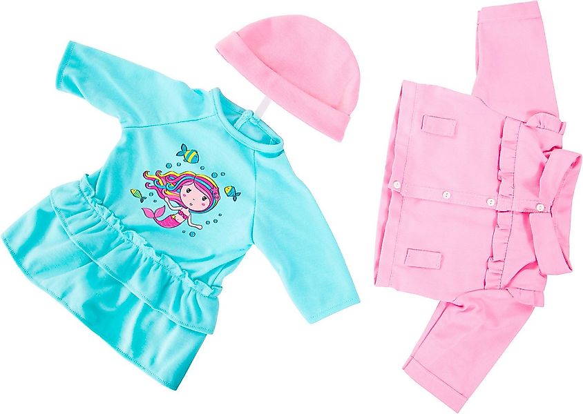 Bayer Puppenkleidung Kleid/Jacke blau 46 cm (Set, 3-tlg) günstig online kaufen