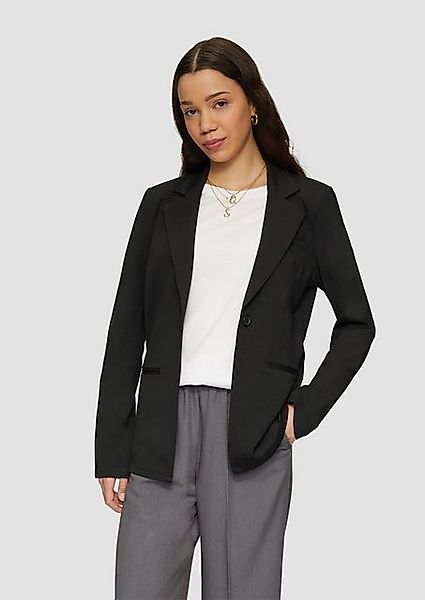 QS Jackenblazer Elastischer Blazer aus Interlockjersey günstig online kaufen
