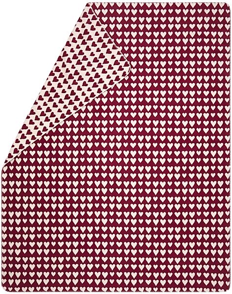 Wohndecke Kurzflor Savona 'Herzen' 150 x günstig online kaufen