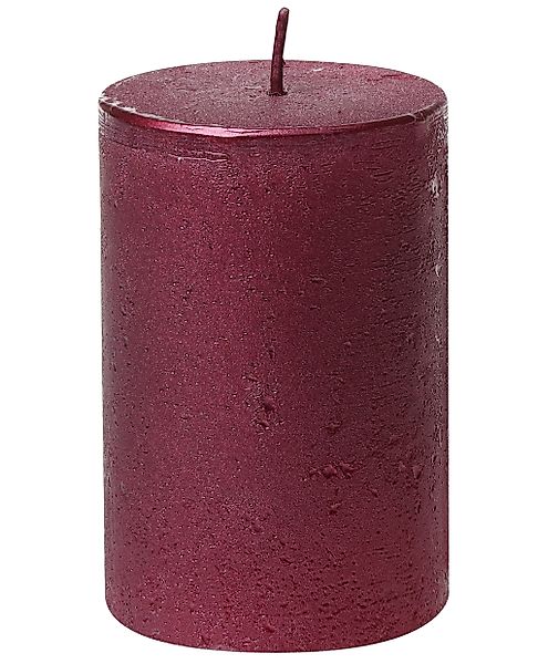 Steinhart Kerzen Rustic-Kerze Stumpenkerze "Rustic-Glanz" Altrot günstig online kaufen